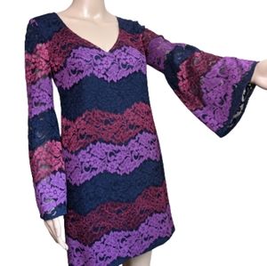 Trina Turk Lace Colorblock Dress Size XS